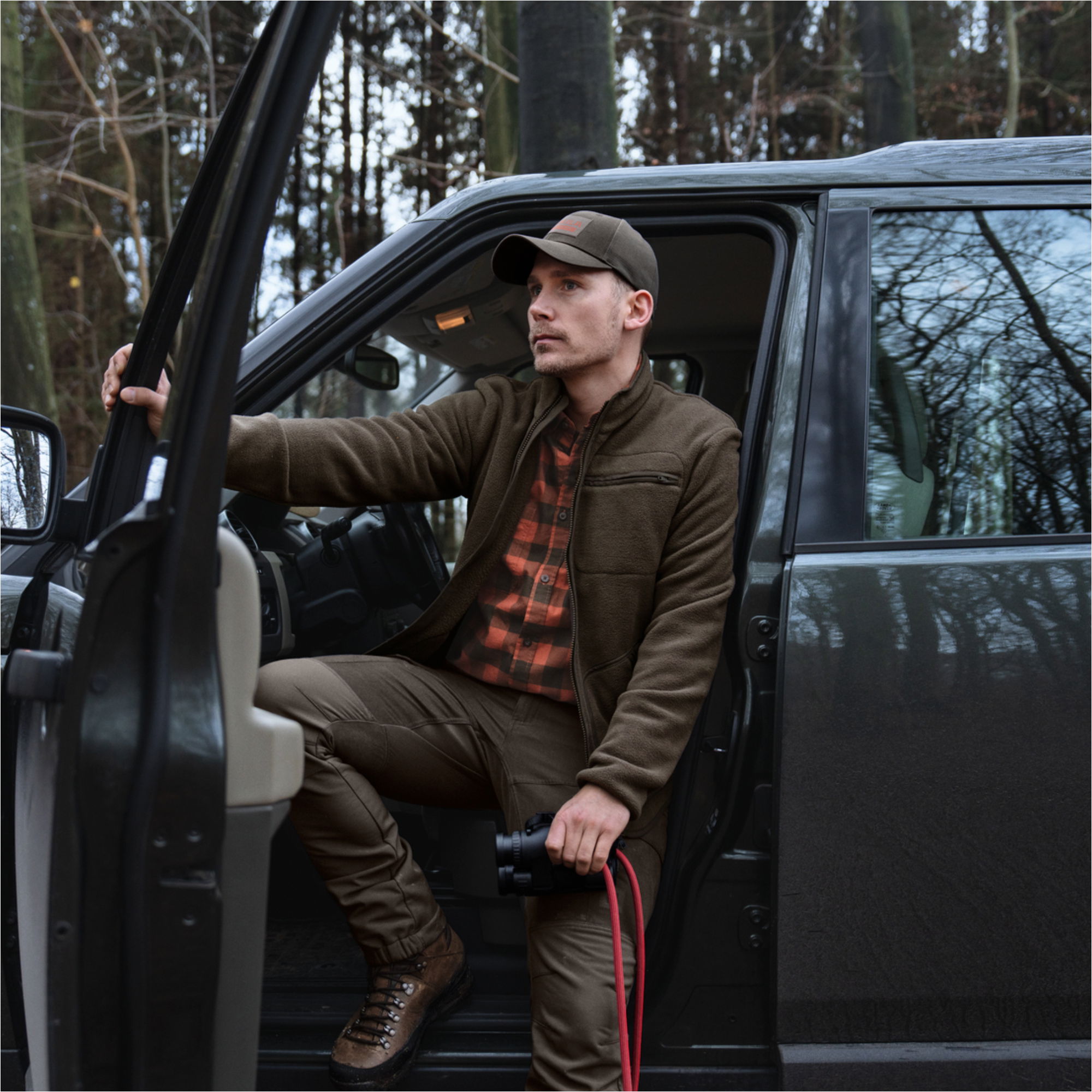 2026 Harkila Mens Torsby Fleece Jacket 103361007001 - Dark Brown